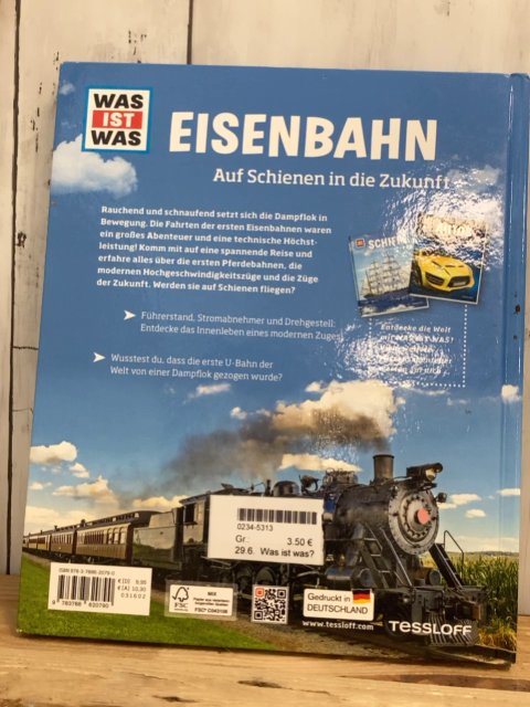 Was ist was?  Buch Eisenbahn 