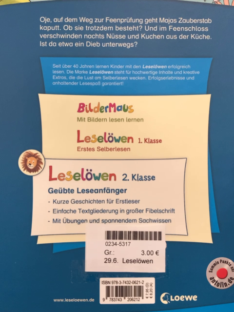 Leselöwen  Buch Feengeschichten 2. Klasse 