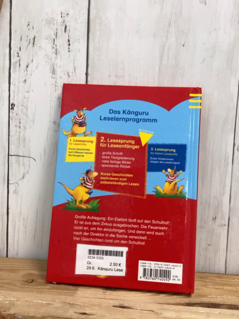 Känguru Lesespaß  Buch Kleine Schulhofgeschichten 