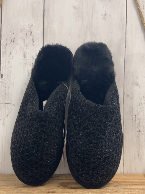 neu Hausschuhe Gr. 37  schwarz mit Glitzer