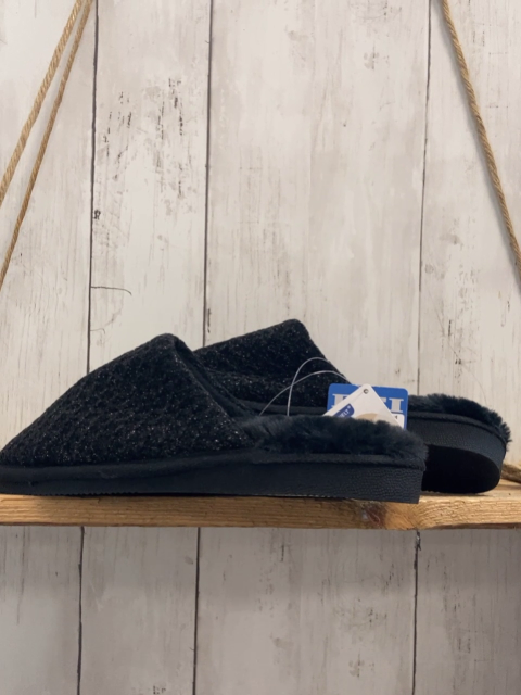 neu Hausschuhe Gr. 39  schwarz mit Glitzer