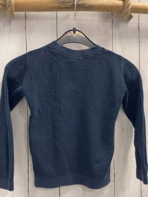 S´Oliver  Pullover  Gr. 92  blau Struktur hellblauer Dino 