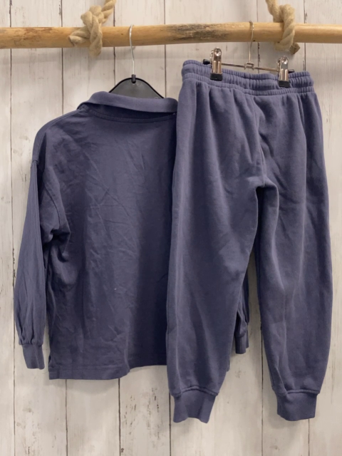 2tlg H&M  Pullover + Jogginghose  Gr. 110  blau Polokragen