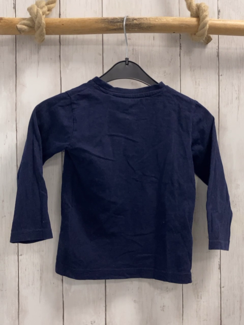 Next  Langarmshirt  Gr. 98  blau blau weiß gestreifte Brusttasche 