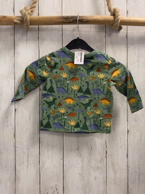 Alana  Langarmshirt  Gr. 74  mint Dinos Bäume 