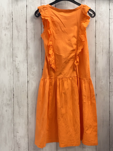 Minoti Kleid Gr. 146  orange Lochmuster 