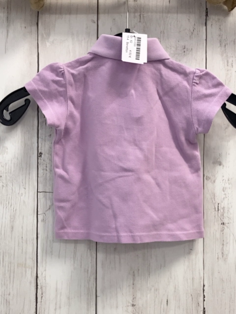 Benetton  T-Shirt  Gr. 62  flieder Polokragen Rüschen an der Knopfleise 