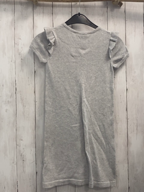 H&M  Kleid  Gr. 134/140  grau mit silber Glitzer Strick