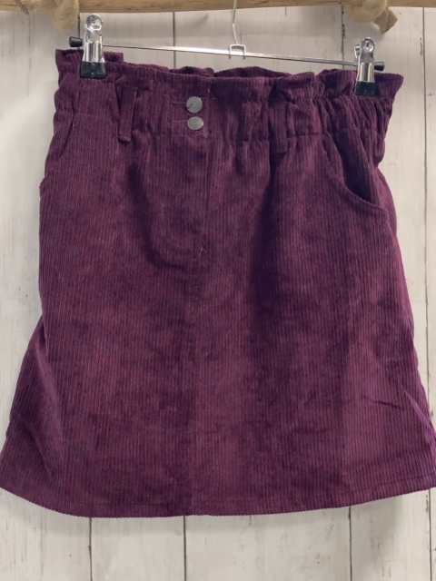   Rock Gr. 146/152  aubergine Rippen 