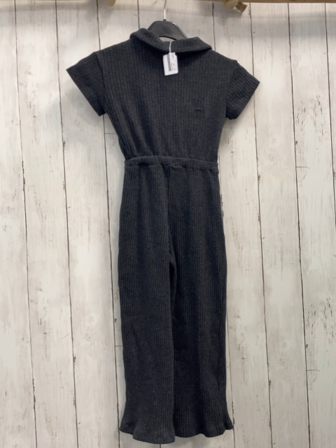 zara Jumpsuit Gr. 116  grau gerippt