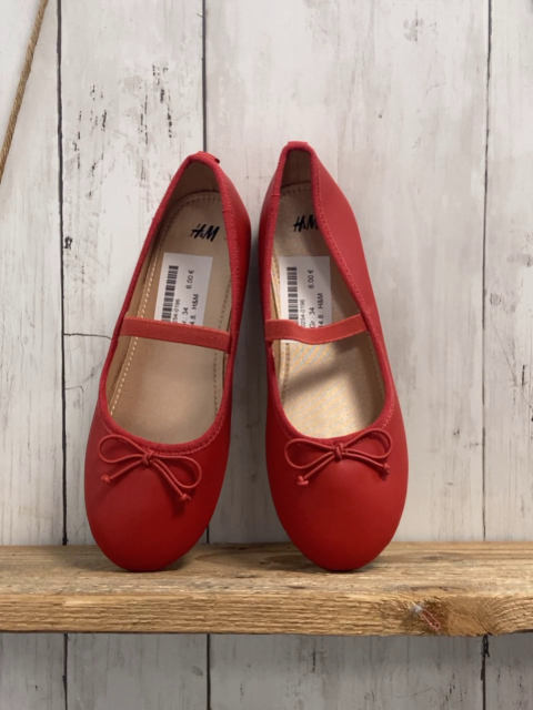 H&M Schuhe Gr. 34  rot Ballerina