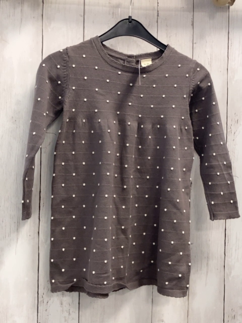 Alana  Kleid  Gr. 104  grau weiße Punkte 