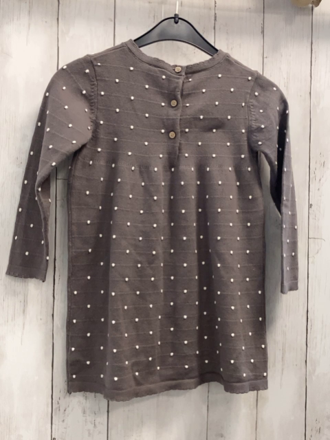 Alana  Kleid  Gr. 104  grau weiße Punkte 