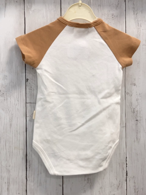 neu Rabbit & Bear  Body  Gr. 68  weiß ocker Ärmel 