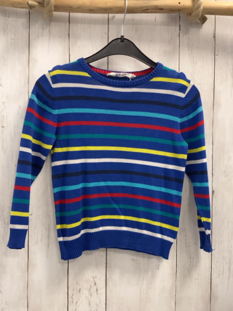 H&M  Pullover  Gr. 116  blau bunte Streifen Strick