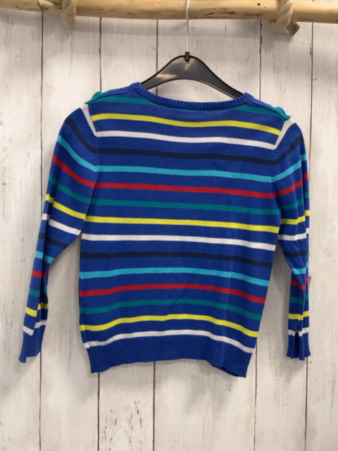H&M  Pullover  Gr. 116  blau bunte Streifen Strick