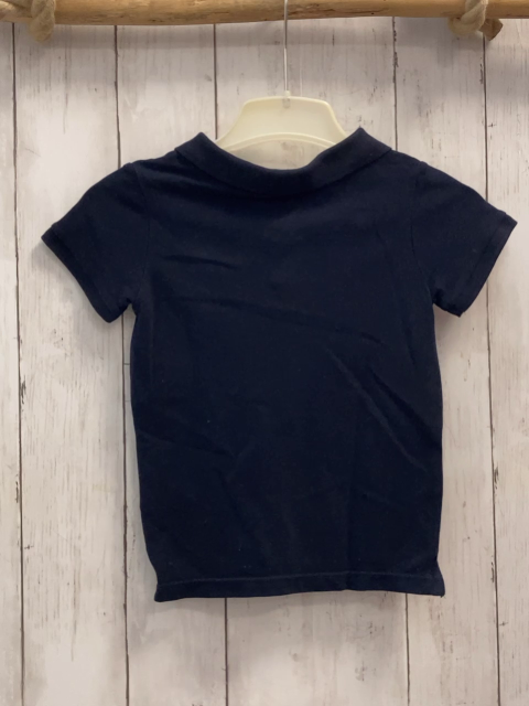 Okaidi  Poloshirt  Gr. 104  blau hellgraue Schrift 