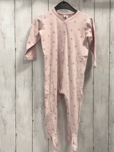 Petit Bateau  Schlafanzug  Gr. 86  rosa Blumen