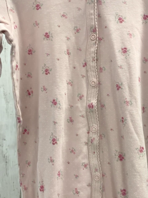 Petit Bateau  Schlafanzug  Gr. 86  rosa Blumen