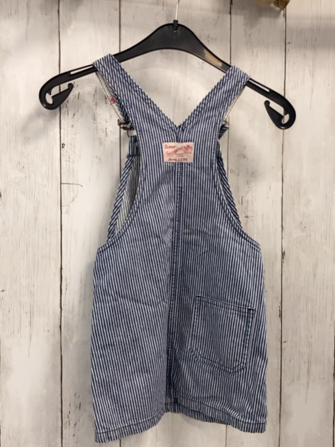 Petit Bateau  Trägerrock Gr. 104  blau weiße Streifen 