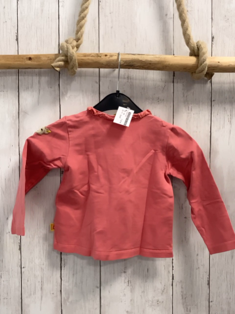 Steiff  Sweatjacke  Gr. 86  hellrot Rüschenbund 