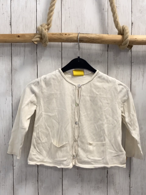 Steiff  Strickjacke  Gr. 92  creme silber Gliterznähte 