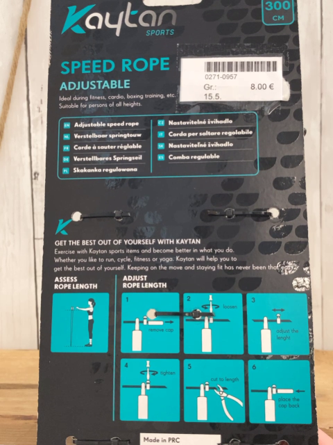 neu  Speed Rope  Springseil schwarz 