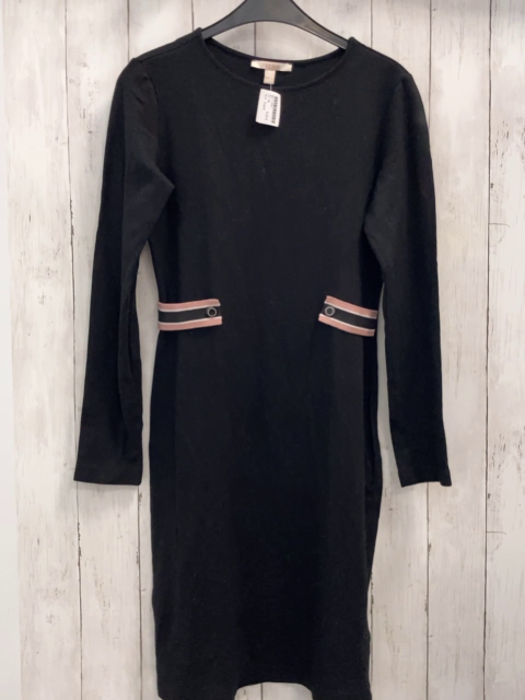 Esprit  Kleid Gr. M  schwarz + altrosa weiß schwarze Streifen 