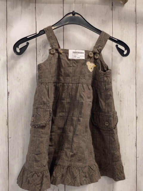 Steiff Kleid Gr. 86  braun rost grau kariert