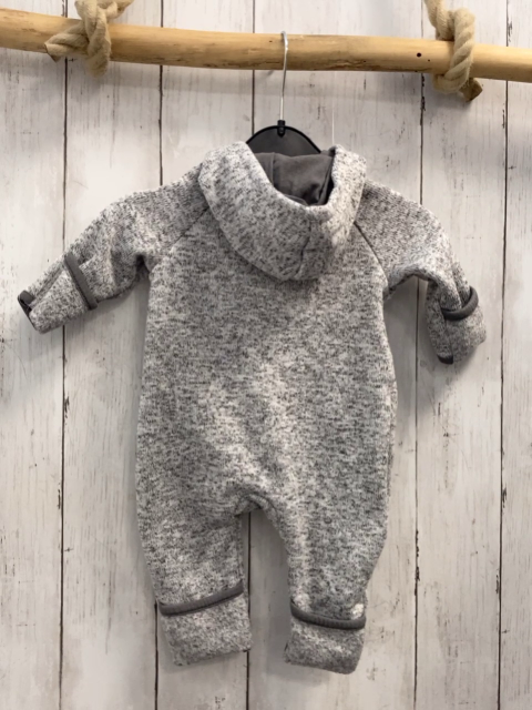 H&M  Overall Gr. 50  grau hellgrau meliert Strick Kapuze 