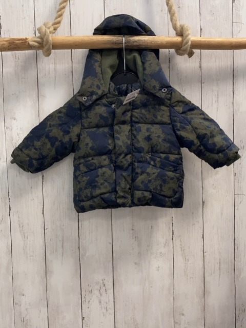 S´Oliver  Winterjacke  Gr. 68  kiwi blau gemustert 