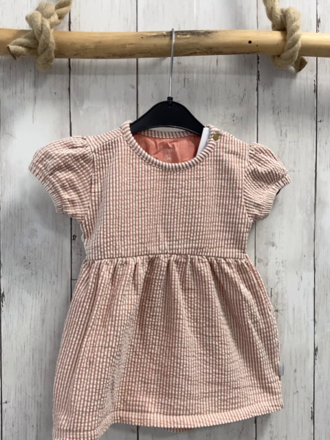 Noppies  Kleid  Gr. 74 pink weiße Streifen Struktur 