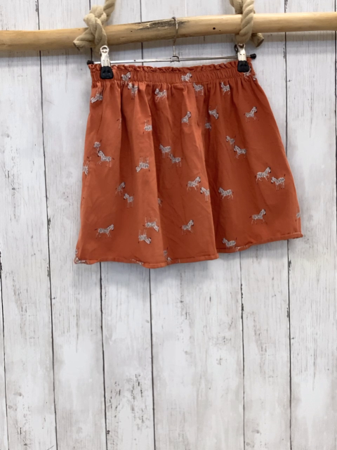 H&M  Rock Gr. 122  rost Zebras Gummizugbund 