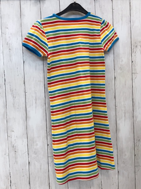 Jako-o  Kleid  Gr. 140  weiß gelb orange rot hellgrüne Streifen 