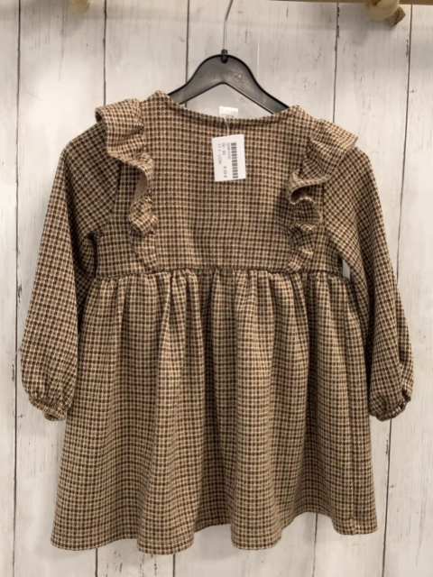 LCW  Kleid  Gr. 92  helbraun braun kariert Rüschen 