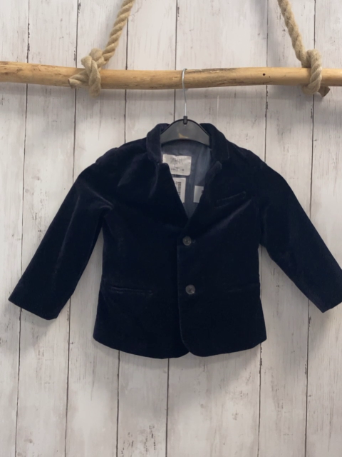 zara  Jacket  Gr. 98  blau Samt 