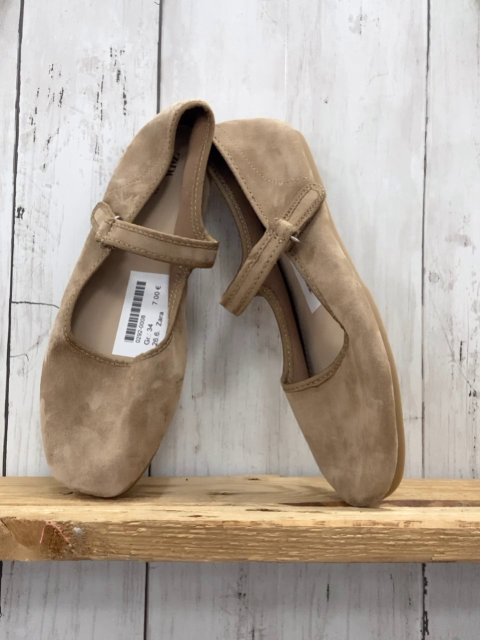 Zara  Ballerinas  Gr. 34  hellbraun 