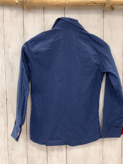 Armani  Hemd  Gr. 128  blau weiße Häkchen 