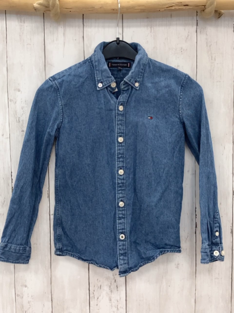 Tommy Hilfiger  Hemd  Gr. 122  blau Jeans 