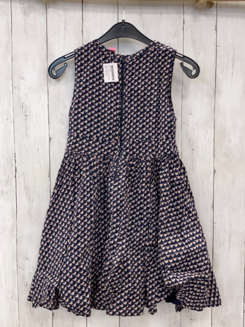 Review  Kleid  Gr. 128/134  blau beige rosa Vögel 