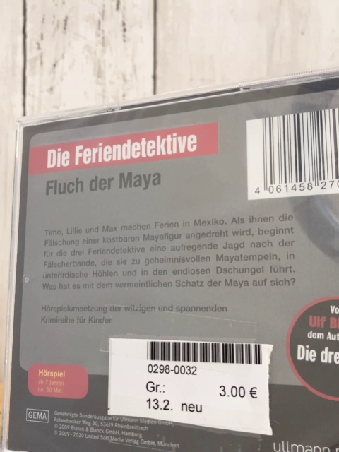 neu  CD Die drei??? Kids Fluch der Maya 