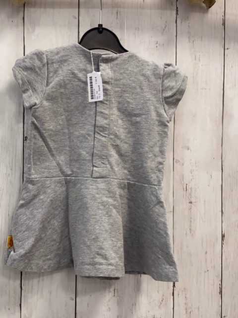 Steiff  Kleid  Gr. 74  grau Schleifen 