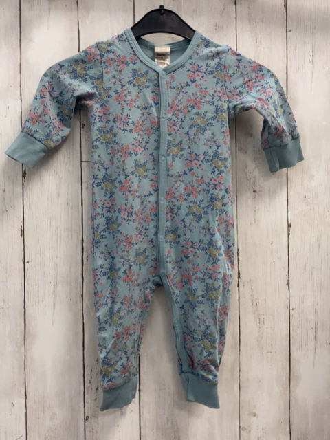 Alana  Schlafanzug  Gr. 68  hellblau Blumen 