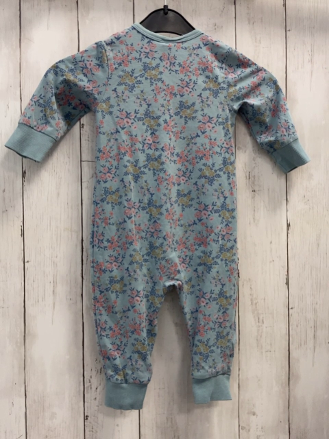 Alana  Schlafanzug  Gr. 68  hellblau Blumen 