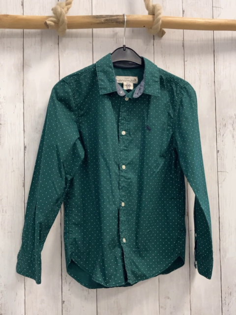 H&M  Hemd  Gr. 140  grün weiße Punkte 