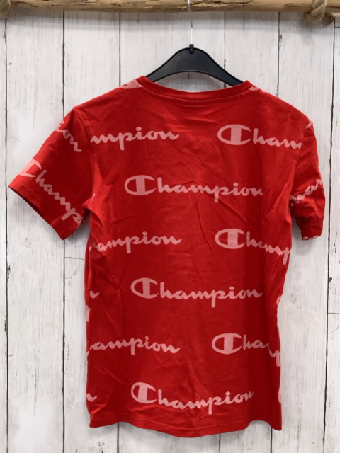 Champion T-Shirt Gr. 152  rot weiße Schrift