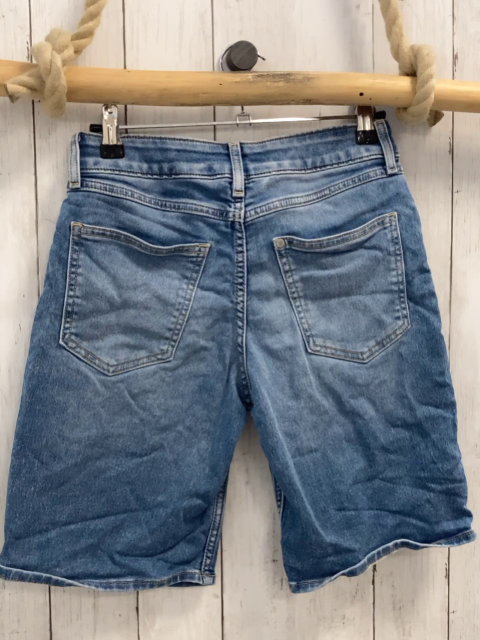 H&M  Shorts  Gr. 152  blau Jeans Bund verstellbar weiße Kordel