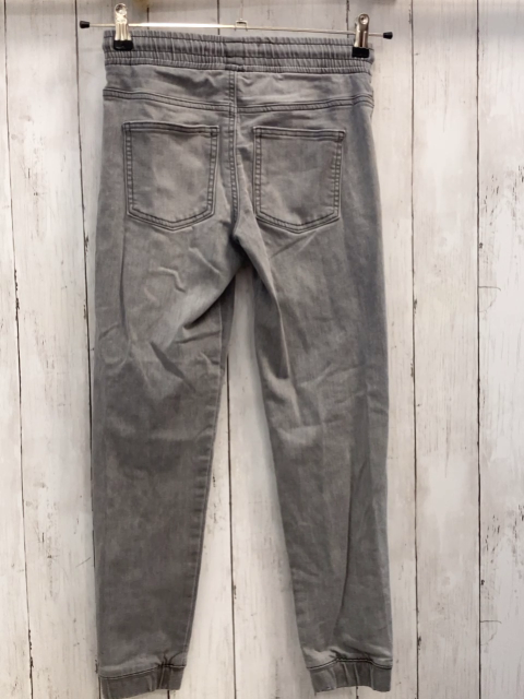   Hose  Gr. 146  grau Jeans Gummizugbund mit Kordel 