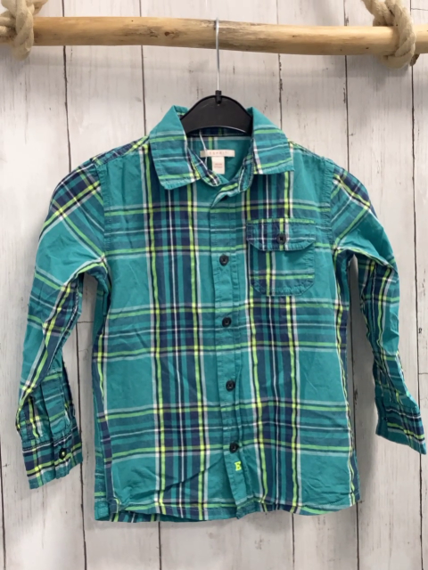 Esprit  Hemd  Gr. 104  türkis blau hellgrün weiß kariert 