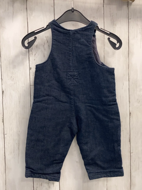 Vertbaudet  Latzhose  Gr. 68  blau Jeans gefüttert 